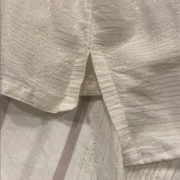 LOFT Cream and Tan Relaxed Long Sleeve Tunic - Picture 11 of 14